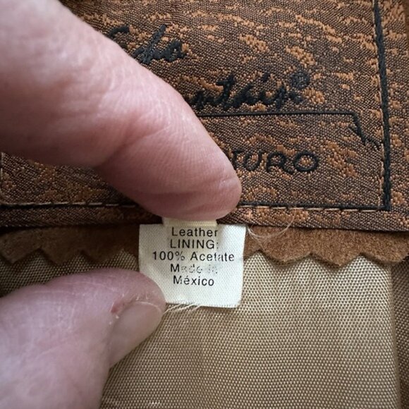 Vintage Echo Mountain By Arturo Leather Jacket Sz 42 Western Country - Picture 6 of 10